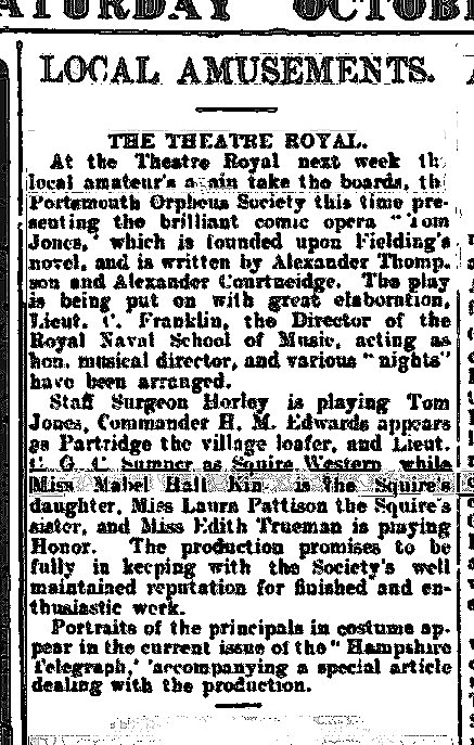 Saturday 22 October 1910